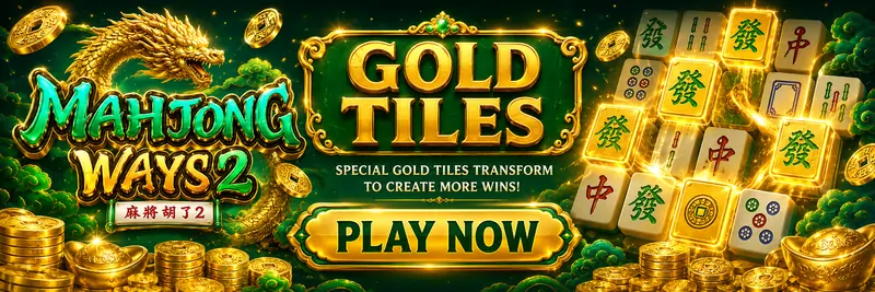 Gold Tiles: special gold tiles transform to create more wins